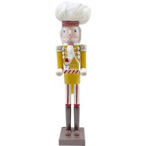 Mediawave Store - Casse-Noisette Soldat Chef 50cm 433045 Décorations de Noël avec maison