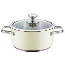 Casserole Con Couvercle Haeger PA-20H.007A Beige Ø 20 cm