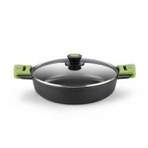 Casserole Basse Avec Couvercle En Fonte D'Aluminium 32cm Prior 400532 Bra