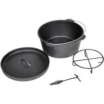 Casserole de cuisson en fonte type four hollandais Vidaxl