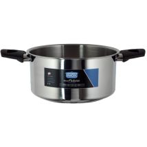Casseruola Pentola Ad Induzione In Acciaio Inox 2 Manici Linea Natura 24 Cm