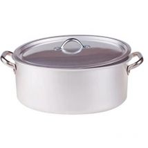 Agnelli - Casseruola Ovale con Coperchio cm 30 Family