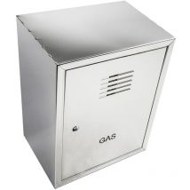 Cassetta cassonetto contenitore inox per contatore gas, scegli se h 70 x l 45 x p 25cm
