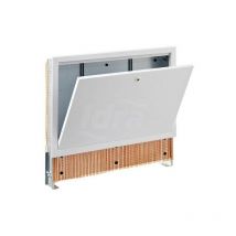 Cassetta con telaio completa mm 500X90X620 - Cassetta universale per collettori con piedini e fascione, profondità min. 90mm. Completa di coperchio