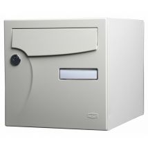 Cassetta postale standardizzata 1 porta esterna Renz acciaio avorio lucido Renz