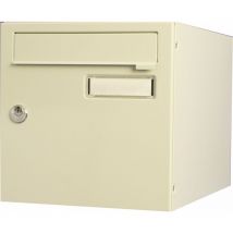 Cassetta postale standardizzata 1 porta esterna Renz acciaio beige lucido Renz