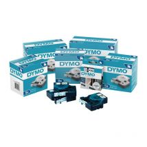 Nastro per etichettatura Nastro B.24mm L.7m supporto nero su giallo Dymo