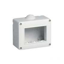 Cassetta 3 Moduli da Parete Esterna Idrobox IP40 Compatibile Vimar Plana - tot