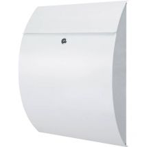 Burg Wächter 38680 riviera 835 w Cassetta della posta Lamiera d'acciaio Bianco Serratura a chiave