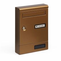 Silmec - Cassetta Postale In Alluminio Bronzato Componibile Per Interno