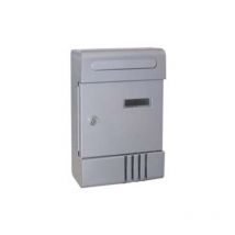 Cassetta postale in metallo per esterni argento - cm.20,5x6,5x29h. - argento Sicuro