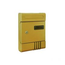 Cassetta postale in metallo per esterni bronzata - cm.20,5x6,5x29h. - bronzato Sicuro