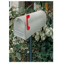 Alubox - Cassetta postale L17xP48xH22 cm America Argento