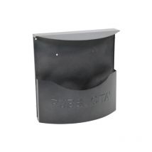 Cassetta pubblicita' antracite con tetto - 35x14X35 cm