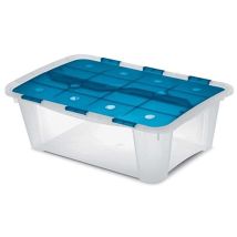 Cassetta per Utensili Terry Home Box 60 – 60 Litri – Plastica Trasparente – Coperchio Incernierato