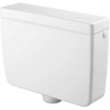 Cassetta Wc A Zaino Con 1 Pulsante 44,5x14x36 Cm Forlani Pratika Bianca