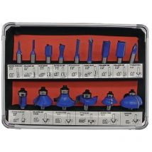 Fisch-tools - Cassette de fraisage supér. en carbure 973CT15A 15 pièces d. de la tige 8 mm hm