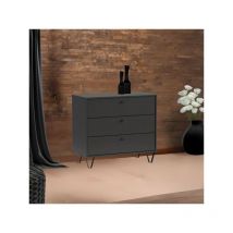 Veriaffari.it - Cassettiera Aldo3 con 3 cassetti colore antracite