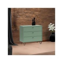 Cassettiera Aldo3 con 3 cassetti colore verde