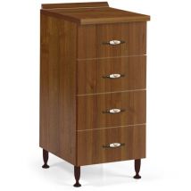 Cassettiera 4 cassetti 40x50x85H colore noce antico