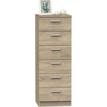 Cassettiera Tibet Color Cambriano 6 cassetti cassettiera contenitore 110x40x40 cm