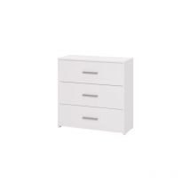 Cassettiera 'girona' 3 cassetti bianca opaca, 80,5x33x80,5 cm