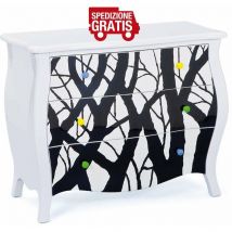 Como Alisha 94 x 43,2 x 76,8 Bianco