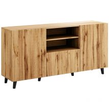 Cassettiera Charlotte J110, Wotan quercia, Con cassetti e ante, Numero di cassetti: 0, 82x151x40cm
