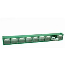 Vipa Cassettiera Componibile Fox 101 Verde 9 Cassetti Mm. 600x68x76 H