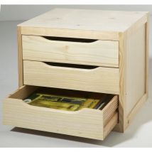 Blocco cassettiera in pino, L.39 x P.30 x H.29,5 cm Servary