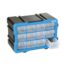 Cassettiera modulare con 12 cassetti estraibili x officina Fervi c086/12t