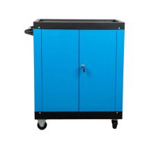 cassettiera porta attrezzi easy system 3 ripiani con ruote e maniglia, 65x38x72 cm