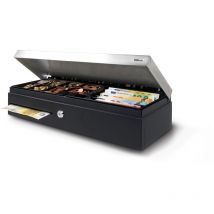 Cassetto cassa Safescan Sd-4617s con posizioni di blocco delle dita 46 cmx17 cm x 10 cm con apertura elettrica e chiave