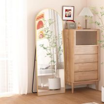 Cassilando - Gafas de sol de 162x53 cm, montura de aleación de aluminio, gafas de pared grandes, dormitorio, baño, dorado