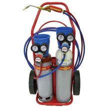 Castolin - Poste de soudage Castoflam avec chalumeau à sécurité intégrée et détendeurs Typhoon