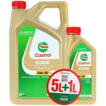 Huile Moteur - CASTROL EDGE - 5W-30 LL - 5L+1L - 057356