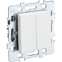 742977 - Casual Mecanismo Interruptor / Conmutador Doble Blanco - Debflex