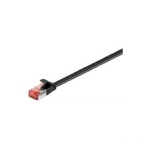 Goobay Cavo di Rete Patch Piatto in Rame Cat.6 U/FTP 5,0m Nero
