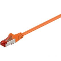 Cat 6 Patchkabel, s/ftp (PiMF), orange, Kupferkaschierter Aluminiumleiter (cca). Kabellänge 10 m