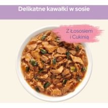 Cat Chow - Purina Adult Sensitive Salmone E Zucchine - Purina Adult Sensitive Salmone E Zucchine - Bustina Da 85 Gr