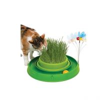 Play circuit interactive jouet pour chat avec herbe, vert - Cat It