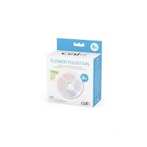 Catit lot de 6 filtres triple action sans cadre pour fontaine à fleurs catit 43739