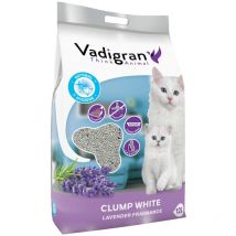 Vadigran - Litière pour chat clump white. 10 kg - 12 litres. senteur lavande