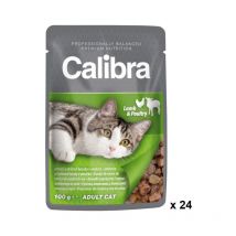 Calibra - cat pouch adult cordero pollo caja 24X100GR