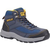CAT S1P ST, HRO, SRC Elmore Mid Safety Navy Hiker Boots - Size 6