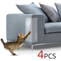 Xuigort - Katzen Kratzschutz für Möbel - Katzen Kratzschutz für Sofa -Kratzmatte für Katzen - Kratzbrett Ecke - Transparent Selbstklebend