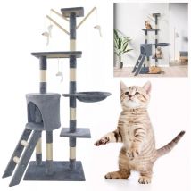 Day Plus - Cat Tree Tower for Indoor Cat Scratching Post Activity Tree Cat Condo Play house