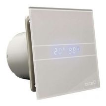 Sapho Cata E - Badventilator E-100 GSTH axial mit Automatem, 8 W, 100 mm Luftkanal, Silber 00900600