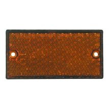 Catadioptre rectangulaire à fixer - Couleur : Orange - S16208