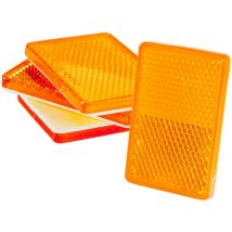 Catadioptre adhésif 57x40mm orange 4 pcs